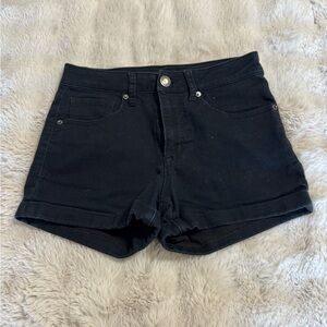 Aeropostale Women's Black Jean Shorts